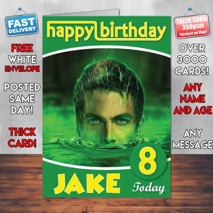 Lazarus Pit Oliver Theme Style Personalised Kids Inspired Movie Birthday Card (SA)