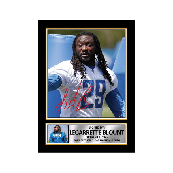 LeGarrette Blount 2 American Football Printed Signature Print