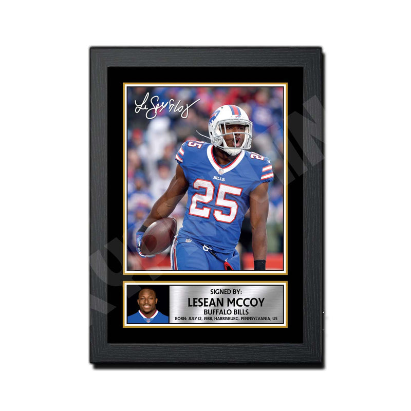 LeSean McCoy 1 Limited Edition Football Signed Print - American Footballer