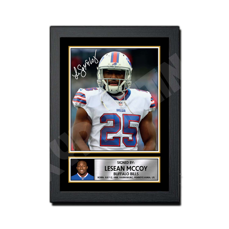 LeSean McCoy 2 Limited Edition Football Signed Print - American Footballer
