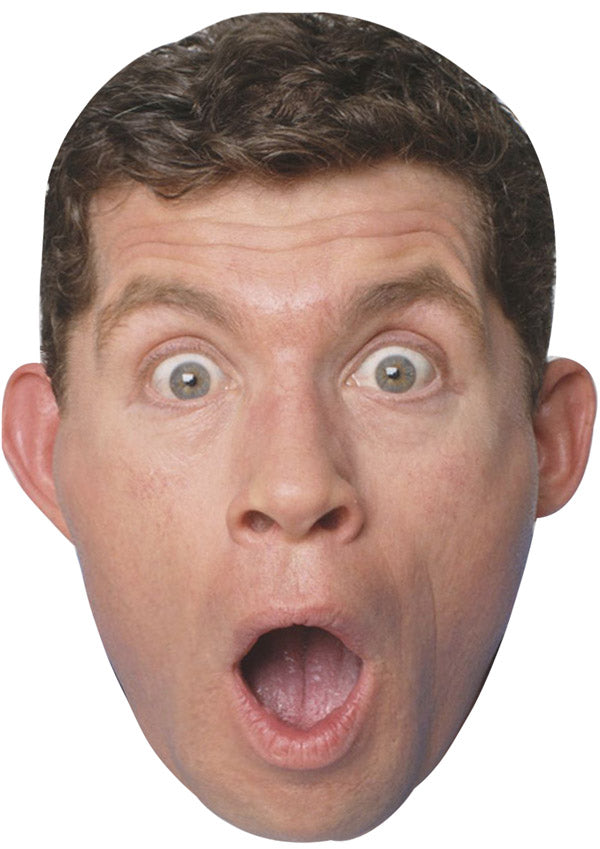 LEE EVANS JB - Funny Comedian Fancy Dress Cardboard Celebrity Party Face Mask