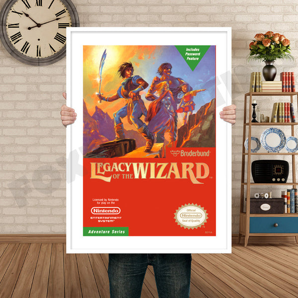 Legacy of the Wizard Retro Game Inspired Theme Nintendo NES Gaming