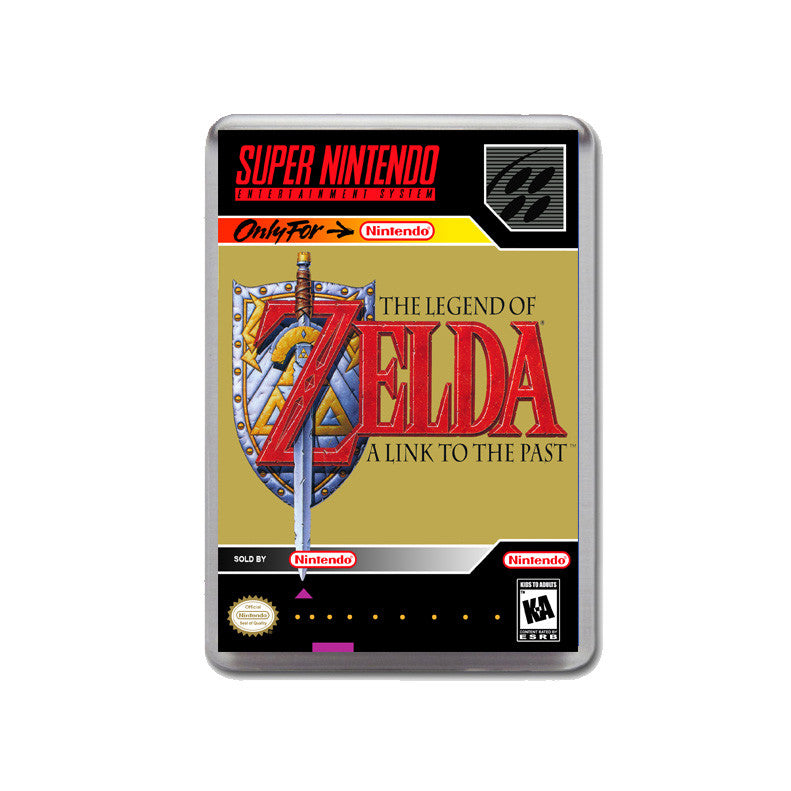 Legend Of Zelda A Link To The Past - SNES Inspired Game Retro Gaming Magnet