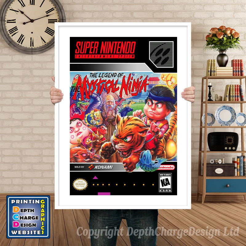 Legend Of The Mystical Ninja Super Nintendo GAME INSPIRED THEME Retro Gaming Poster A4 A3 A2 Or A1