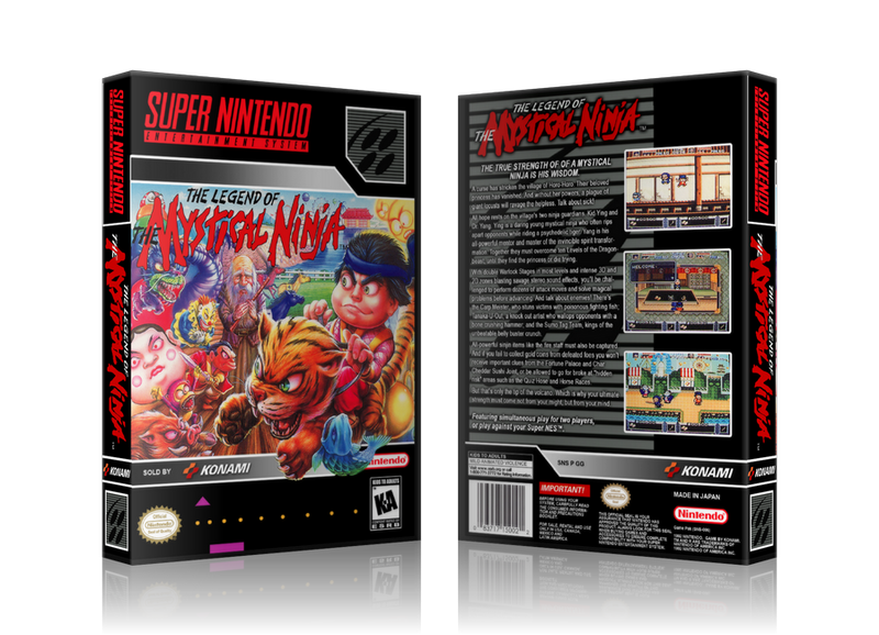 Legend Of The Mystical Ninja Replacement Nintendo SNES Game Case Or Cover