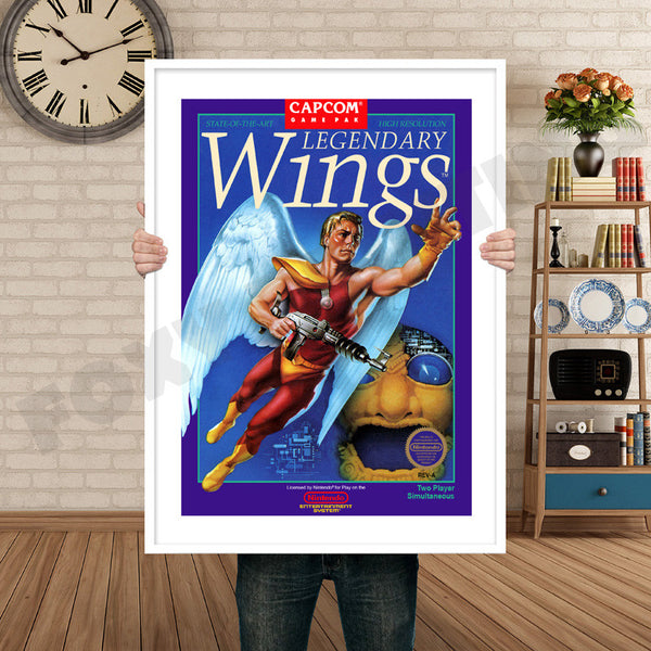 Legendary Wings Retro Game Inspired Theme Nintendo NES Gaming