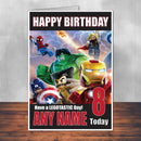 Lego Design 7 THEME INSPIRED Style PERSONALISED Kids Adult FUNNY Birthday Card