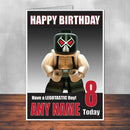 Lego Design 9 THEME INSPIRED Style PERSONALISED Kids Adult FUNNY Birthday Card