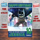 Personalised Lego Batman 3 Beyond Gotham Inspired Style Game Kids Inspired Birthday Card (SA)