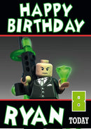 Lego Batman DC Hero 1 THEME INSPIRED Style Kids Adult FUNNY Birthday Card