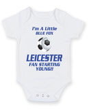 Leicester Fan Starting Football Fan Baby Grow Bodysuit