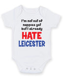 Leicester Hate Football Fan Baby Grow Bodysuit
