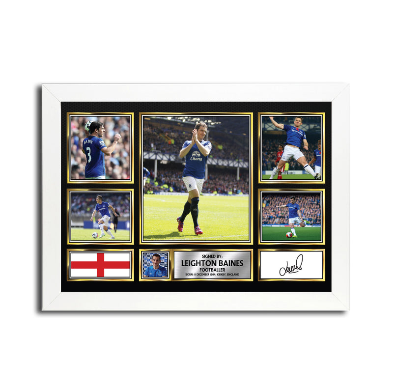 Leighton Baines MC1629 Autographed Football Poster