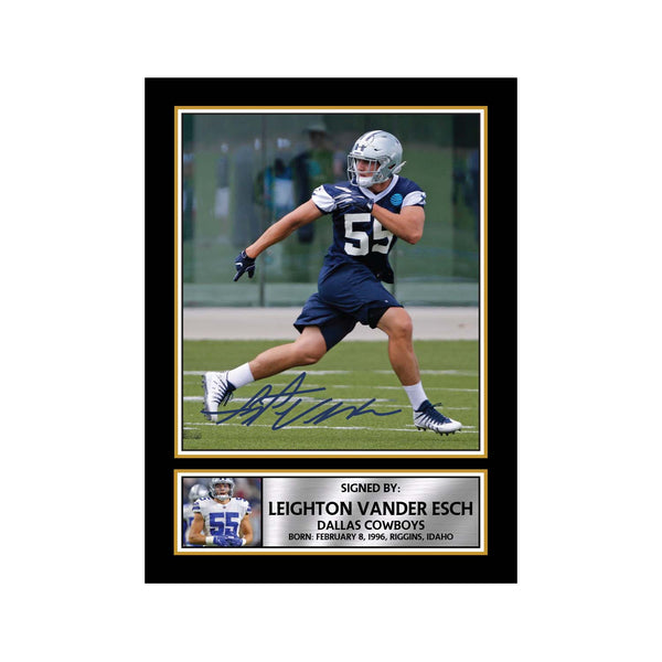 Leighton Vander Esch 2 American Football Printed Signature Print