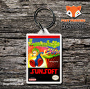 Legendary Wings Retro NES Game Cover Art Gaming Keyring