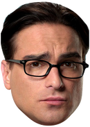 Leonard Big Bang Theory Celebrity Face Mask Fancy Dress Cardboard Costume Mask