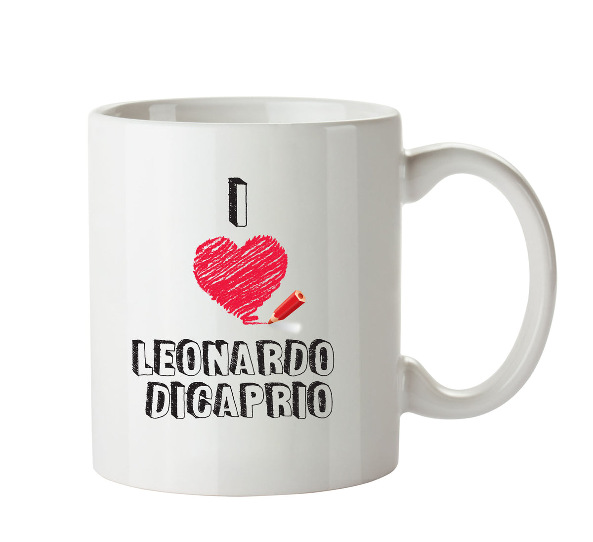 I Love Leonardo Dicaprio Celebrity Mug Office Mug – printed mug product image 1