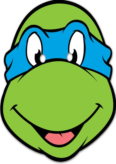 Leonardo Turtles Mask TV STARS 2018 Celebrity Face Mask Fancy Dress Cardboard Costume Mask