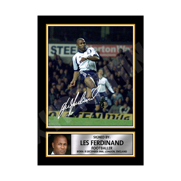 Les Ferdinand 2 Football Player Printed Signature Print