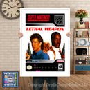 Lethal Weapon Super Nintendo GAME INSPIRED THEME Retro Gaming Poster A4 A3 A2 Or A1