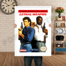 Lethal Weapon Retro GAME INSPIRED THEME Nintendo NES Gaming A4 A3 A2 Or A1 Poster Art 354