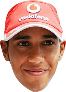 Lewis Hamilton FORMULA 1 Celebrity Face Mask Fancy Dress Cardboard Costume Mask