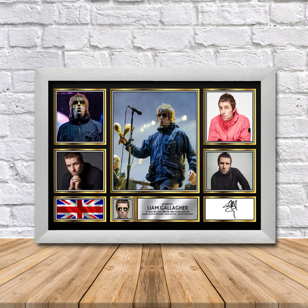 Liam Gallagher Printed Signature Print – Reproduction Print