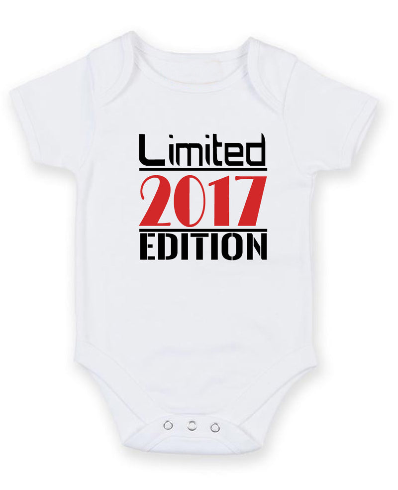 Limited 2017 Edition Personalised Baby Boy Girl Unisex Short Sleeve Bodysuit