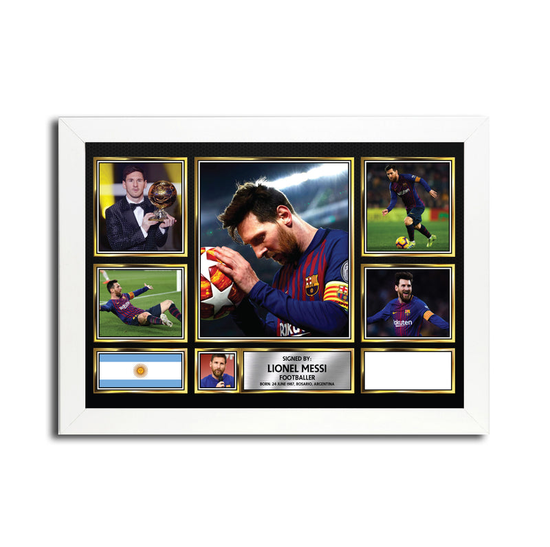 Lionel Messi MC1632 Autographed Football Poster