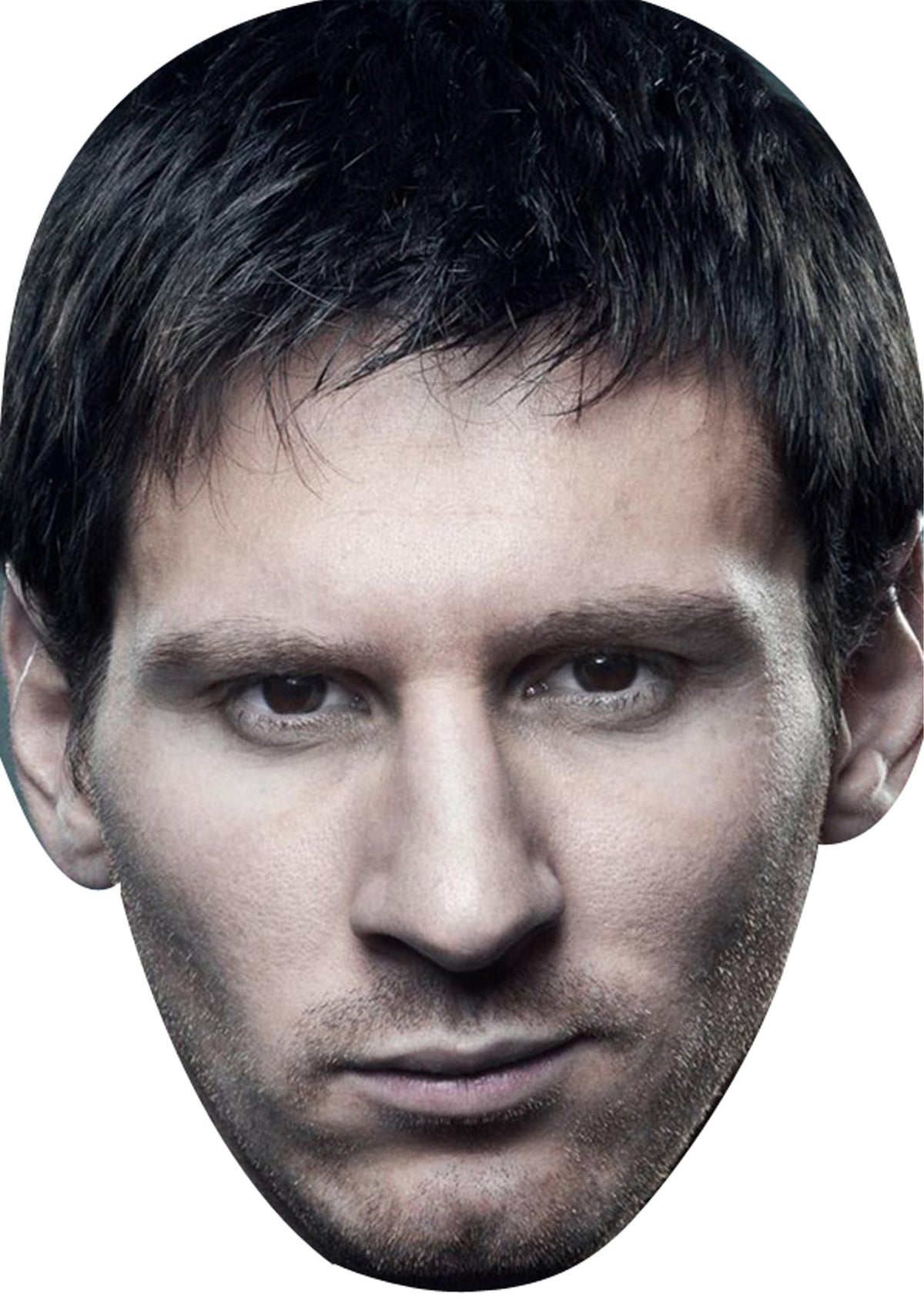 Lionel Messi Grey 2017 SPORTS Celebrity Face Mask Fancy Dress Cardboard Costume Mask – personalised card product image 1