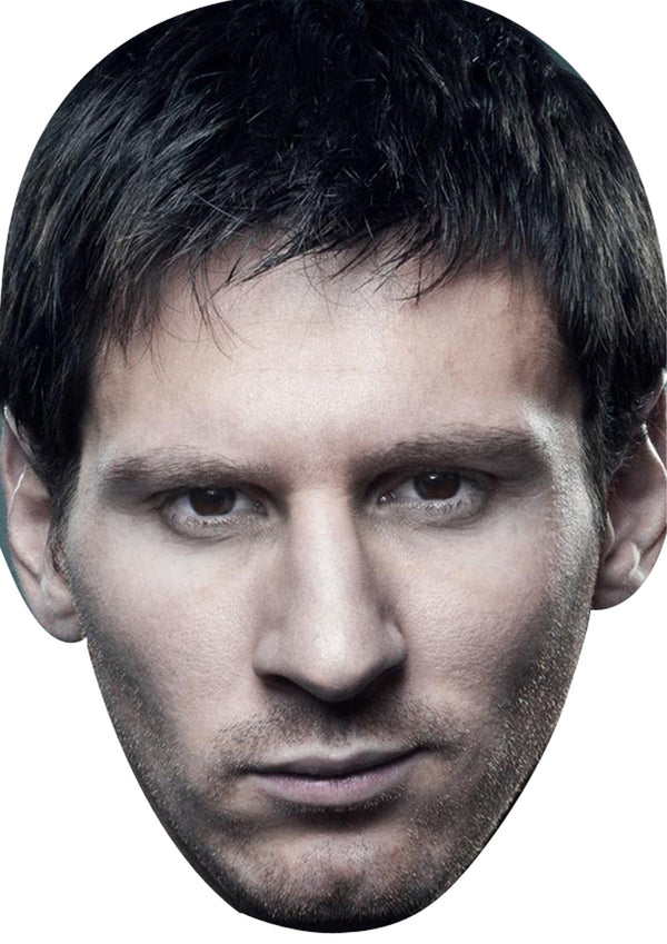Lionel Messi Grey 2017 SPORTS Celebrity Face Mask Fancy Dress Cardboard Costume Mask – personalised card product image 1