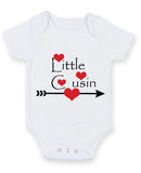 Little Cousin, Love Hearts Baby Grow Bodysuit