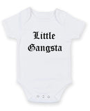 Little Gangsta Personalised Baby Boy Girl Unisex Short Sleeve Bodysuit