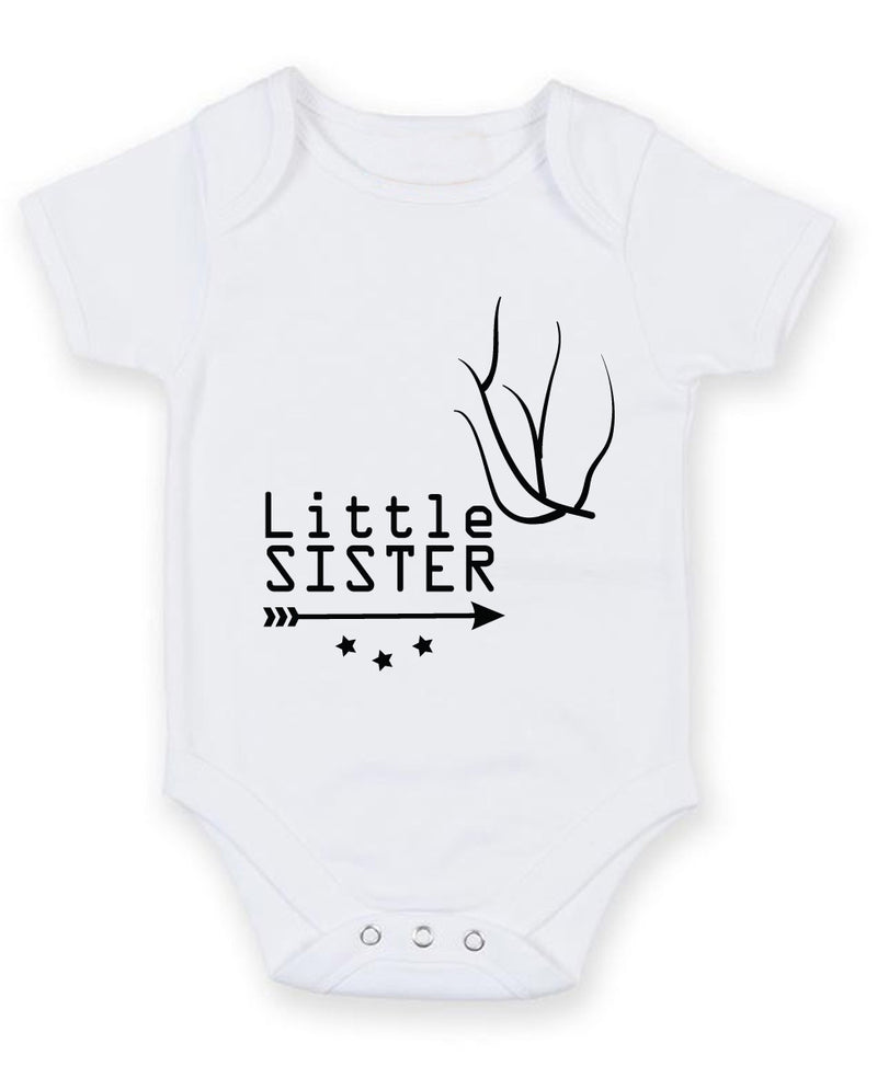 Little Sister 1 Baby Grow Bodysuit