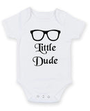 Little Dude Personalised Baby Boy Girl Unisex Short Sleeve Bodysuit