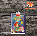 Life Force Retro NES Game Cover Art Gaming Keyring