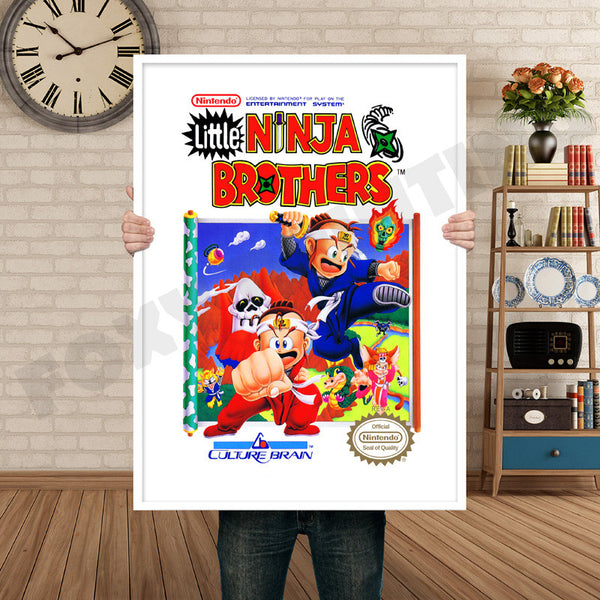 Little Ninja Brothers Retro Game Inspired Theme Nintendo NES Gaming