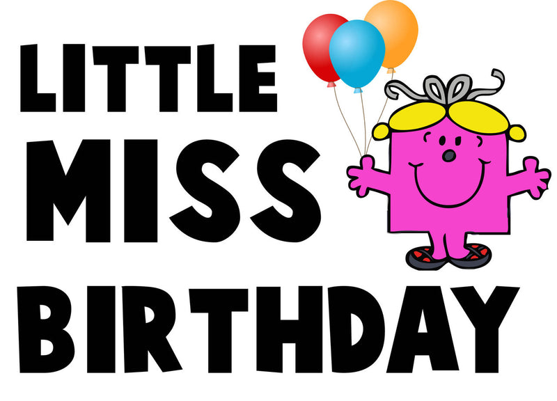 Personalised Little Miss Theme Style INSPIRED Adult RUDE Birthday Card