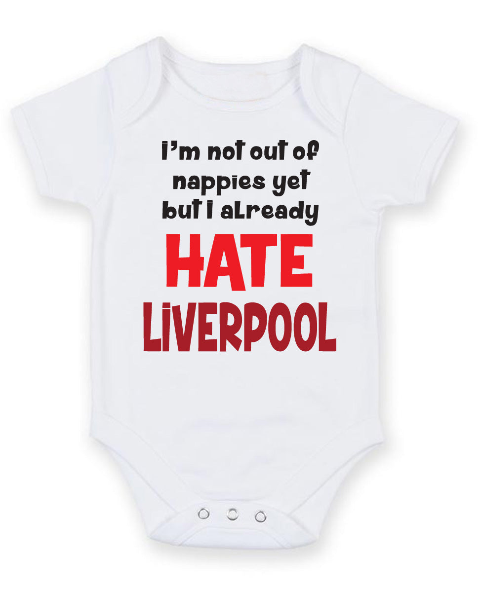 Liverpool Hate Football Fan Baby Grow Bodysuit
