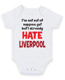 Liverpool Hate Football Fan Baby Grow Bodysuit
