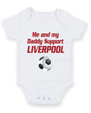 Liverpool Me and my Daddy Football Fan Baby Grow Bodysuit