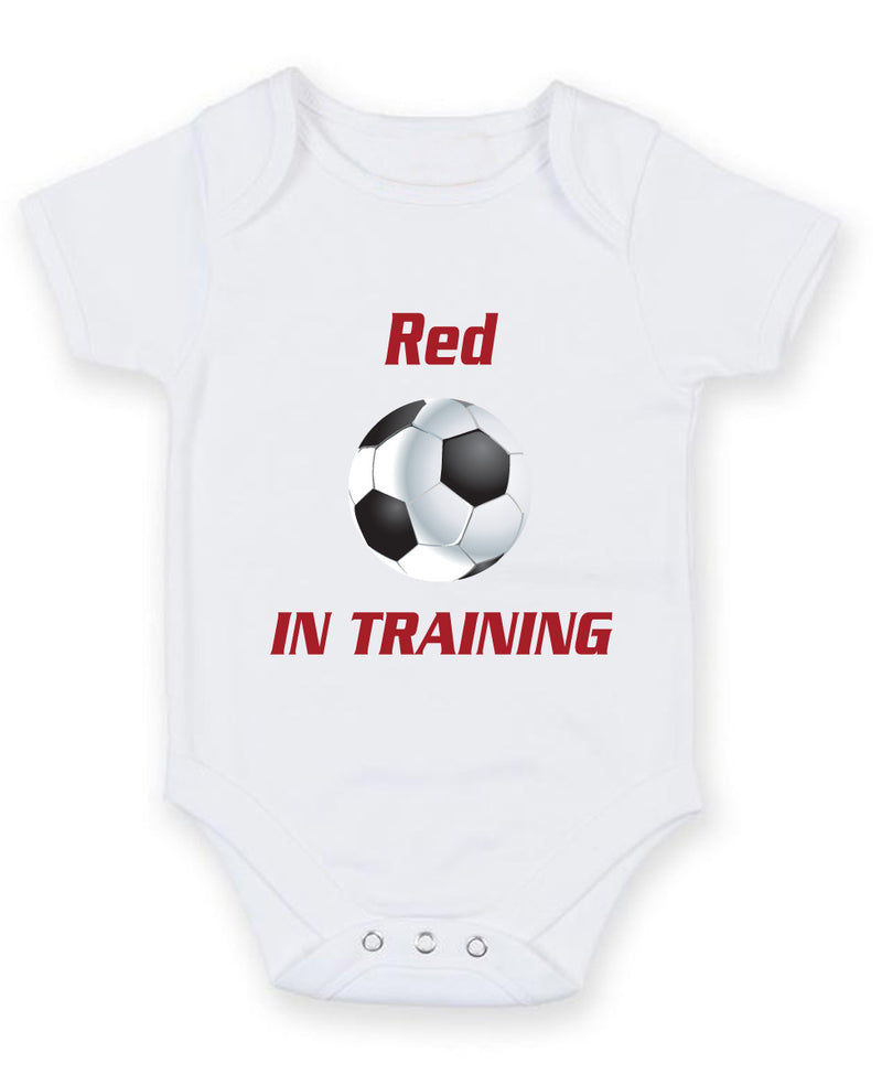 Liverpool in Training Football Fan Baby Grow Bodysuit