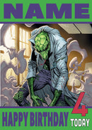 Lizard THEME INSPIRED Style PERSONALISED Kids Adult FUNNY Birthday Card