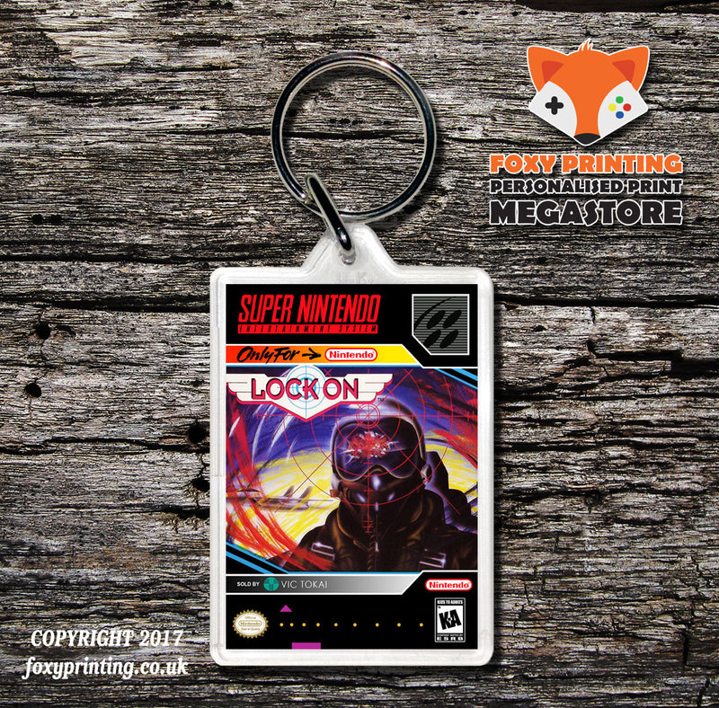 Lock On Game Inspired Retro Gaming Keyring
