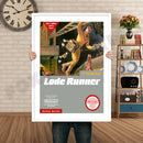 Lode Runner Retro GAME INSPIRED THEME Nintendo NES Gaming A4 A3 A2 Or A1 Poster Art 360