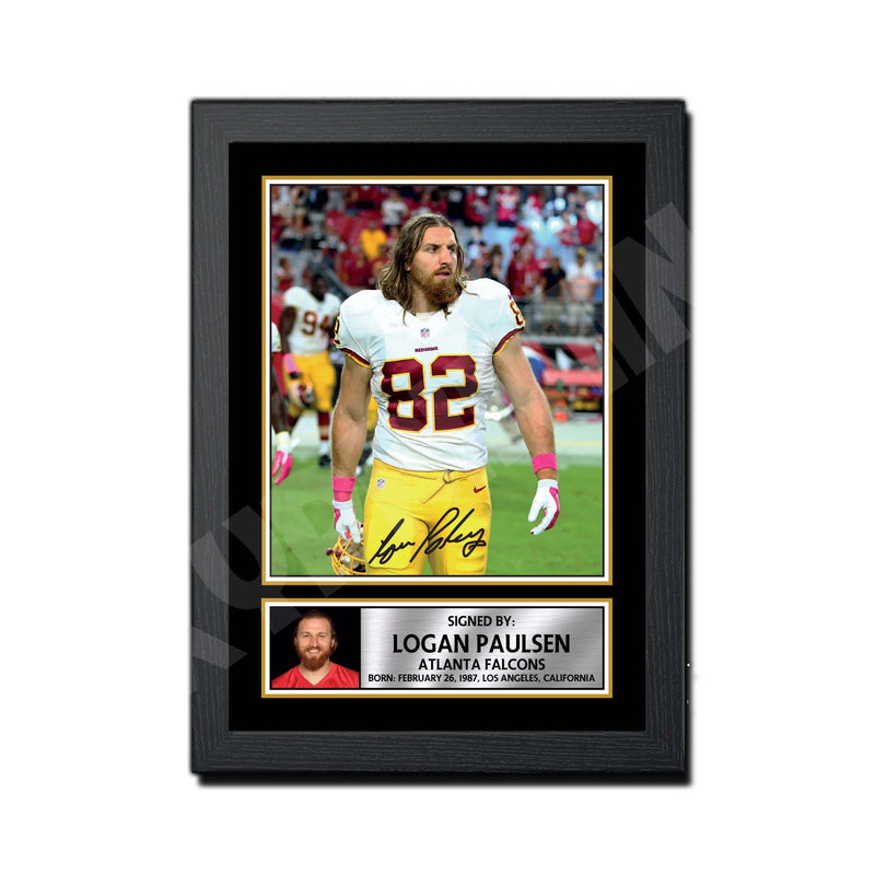 Logan Paulsen 1 Limited Edition Football Signed Print - American Footballer