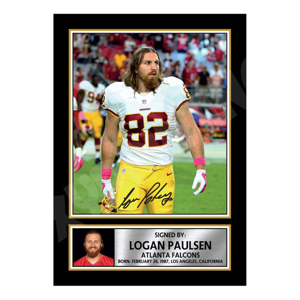 Logan Paulsen 1 American Football Printed Signature Print