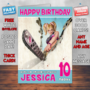 Personalised Lollipop Chainsaw Hack And Slash Inspired Style Game Kids Inspired Birthday Card (SA)