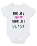 Looks Like A Beauty Personalised Baby Boy Girl Unisex Short Sleeve Bodysuit