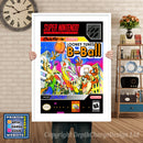 Looney Tunes Bball Super Nintendo GAME INSPIRED THEME Retro Gaming Poster A4 A3 A2 Or A1